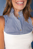 SSYS Signature Sleeveless Poplin Undershirt In Navy