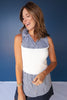 SSYS Signature Sleeveless Poplin Undershirt In Navy