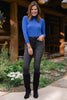 SSYS Signature Long Sleeve Turtleneck In Royal Blue