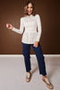 SSYS Signature Long Sleeve Poplin Undershirt In White