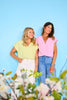 SSYS Iris V Neck Top In Light Chartreuse *FINAL SALE*