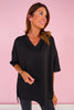 SSYS Black V Neck Air Tent Top *FINAL SALE*