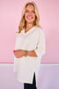 SSYS Ivory V Neck Air Tent Top *FINAL SALE*