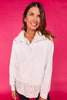SSYS Cropped Natalie Pullover In Ivory