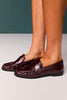 Shu Shop Faux Leather Garnet Loafers