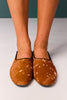 Tan Spotted Animal Leather Flats