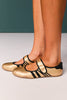 Shu Shop Gold Metallic Mary Jane Sneakers