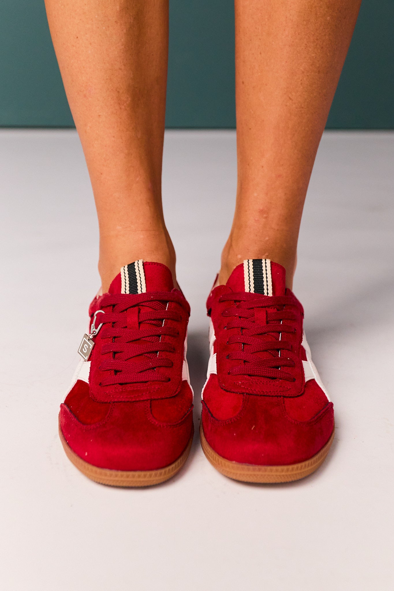 Shu Shop Red Suede Sneaker