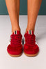 Shu Shop Red Suede Sneaker