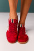Shu Shop Red Suede Sneaker