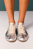Shu Shop Silver Metallic Retro Sneakers