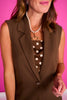 SSYS Jules Vest In Brown