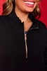 SSYS Ruffle Collar Ainsley Air Pullover In Black