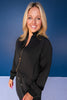 SSYS Evelyn Scuba Crew Neck Zip Jacket In Black