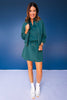 SSYS Evelyn Scuba Crew Neck Zip Jacket In Teal