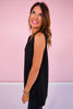 SSYS V Neck Sleeveless Air Tent Top In Black