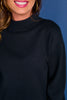SSYS Merritt Mock Neck Sweater In Black