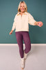 SSYS Ainsley Cropped Air Pullover In Ivory