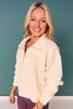 SSYS Ainsley Cropped Air Pullover In Ivory
