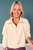 SSYS Ainsley Cropped Air Pullover In Ivory