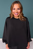 SSYS Crew Neck Printed Panel Scuba Sweatshirt In Bright Petal Party