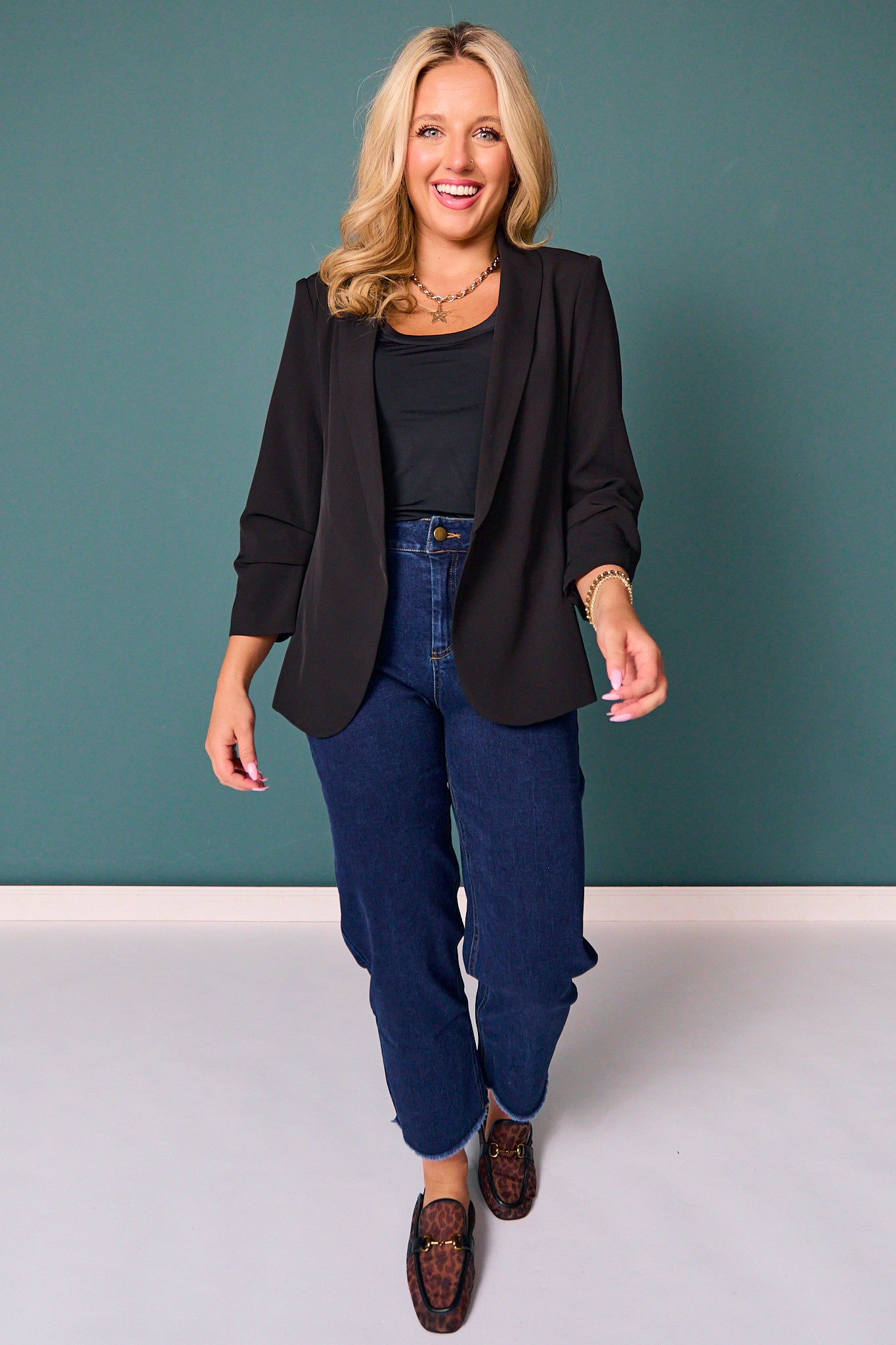 SSYS Allie Blazer In Black *FINAL SALE*
