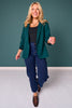 SSYS Allie Blazer In Dark Green *FINAL SALE*
