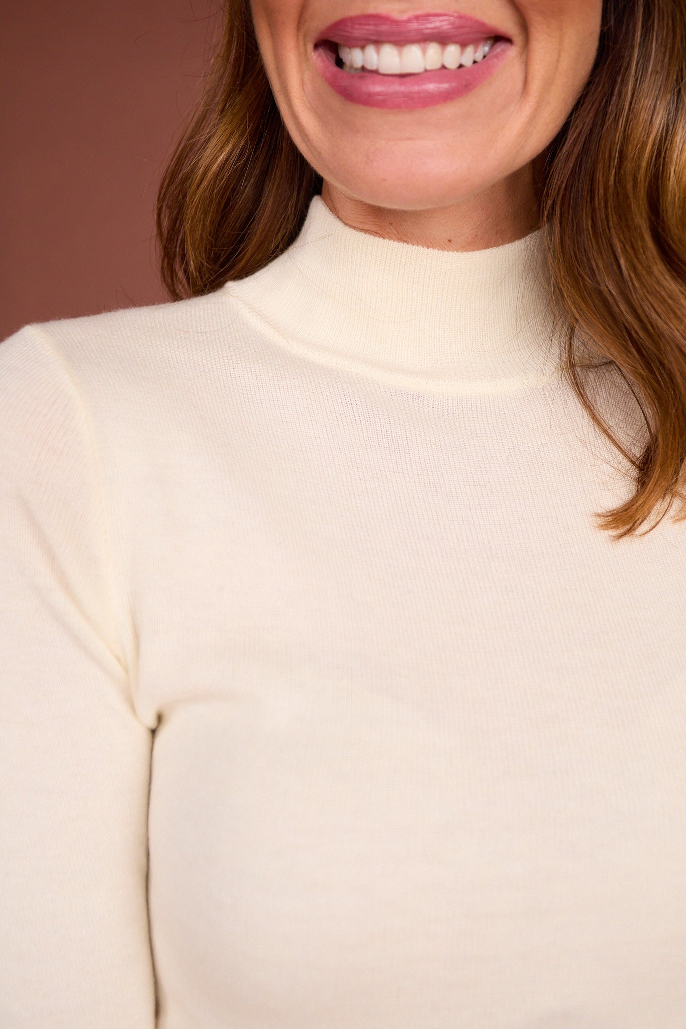 SSYS Mila Knit Turtleneck In Ivory