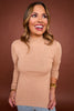 SSYS Mila Knit Turtleneck In Taupe