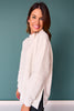*PRE-ORDER ETA NOV* SSYS Foster Mock Neck Solid Sweatshirt In Heather Gray *FINAL SALE*