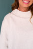 *PRE-ORDER ETA NOV* SSYS Foster Mock Neck Solid Sweatshirt In Heather Gray *FINAL SALE*
