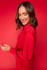 SSYS Scuba Cowl Neck Sweatshirt In Red