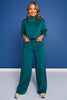 SSYS Scuba Cowl Neck Sweatshirt In Teal