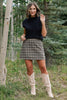 *PRE-AUTH ETA SEPT* SSYS Giselle Cap Sleeve Cable Knit Mock Neck Sweater In Black