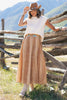 SSYS Giselle Cap Sleeve Cable Knit Mock Neck Sweater In Ivory
