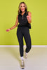 SSYS Ainsley Sleeveless Cropped Air Pullover In Black