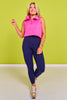 SSYS Ainsley Sleeveless Cropped Air Pullover In Bubblegum