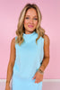 SSYS Scuba Cowl Neck Sleeveless Tank In Baby Blue