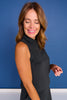 SSYS Scuba Cowl Neck Sleeveless Tank In Black