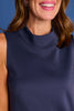 SSYS Scuba Cowl Neck Sleeveless Tank In Navy