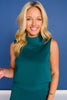 SSYS Scuba Cowl Neck Sleeveless Tank In Teal