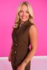 SSYS Jules Belted Sleeveless Vest In Brown