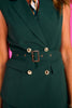 SSYS Jules Belted Sleeveless Vest In Hunter