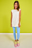 SSYS Lilly Air Sleeveless Sweatshirt In White