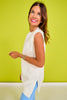 SSYS Lilly Air Sleeveless Sweatshirt In White