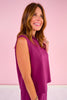 SSYS Sleeveless Air Top In Berry *FINAL SALE*
