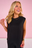 SSYS Sleeveless Air Top In Black *FINAL SALE*