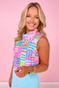 SSYS Scuba Cowl Neck Sleeveless Tank In Geo