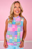 SSYS Scuba Cowl Neck Sleeveless Tank In Geo