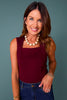 SSYS Star Top In Deep Plum